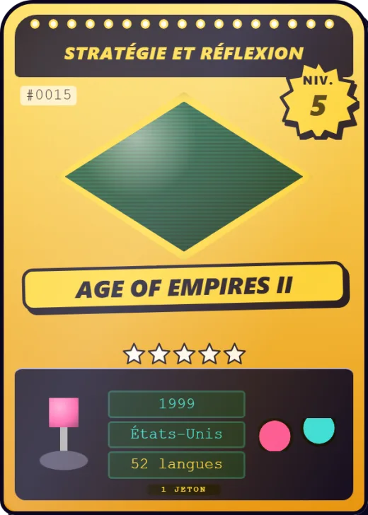 Carte « Age of Empires II », rang 5